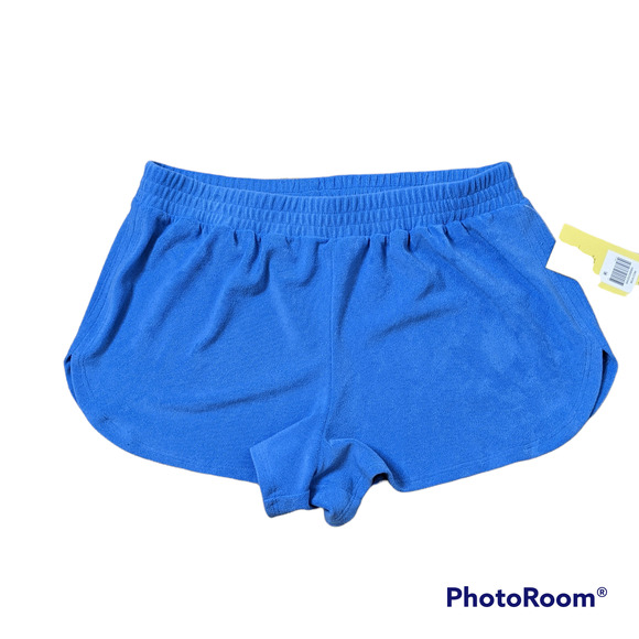 Cabana Blue Terrycloth Stretch Swim Shorts Size L NWT - Picture 1 of 5